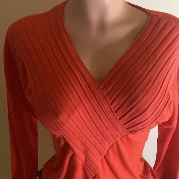 Women’s Cross Front Long Sleeve Top Size Medium - Picture 2 of 7